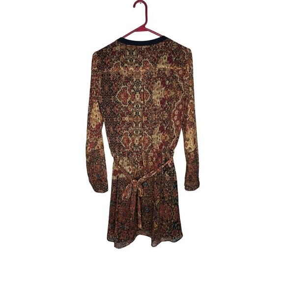 Sanctuary Long Sleeve Dress Red & Navy X-Small - Picture 4 of 5